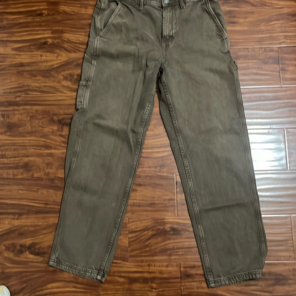 Cotton On - Brown Baggy Carpenter Pants 32x32